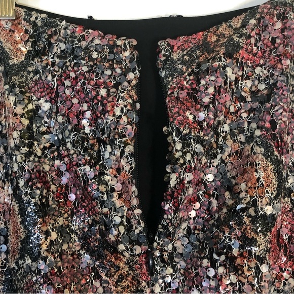 Nicole Miller Carter Snake Sequin Pencil Skirt - Picture 6 of 8